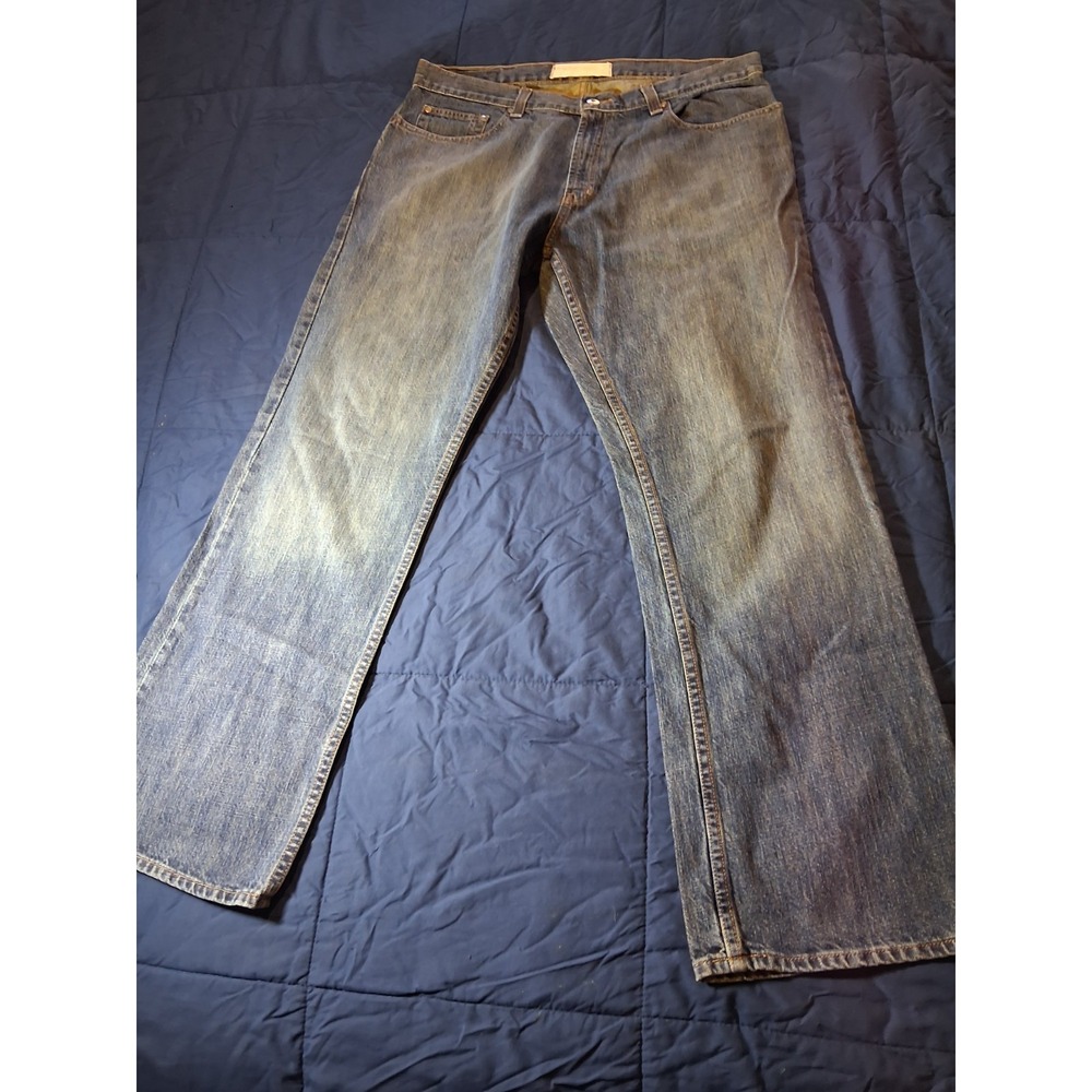 Perry Ellis Premium Denim Men's‎ Straight Leg Dark Wash Jeans Size 36 x 32